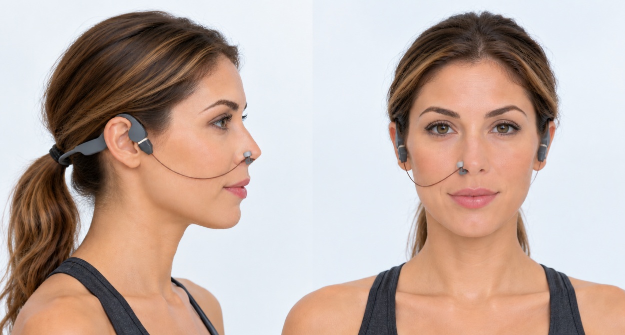 Women wearing CapnoGO Headset